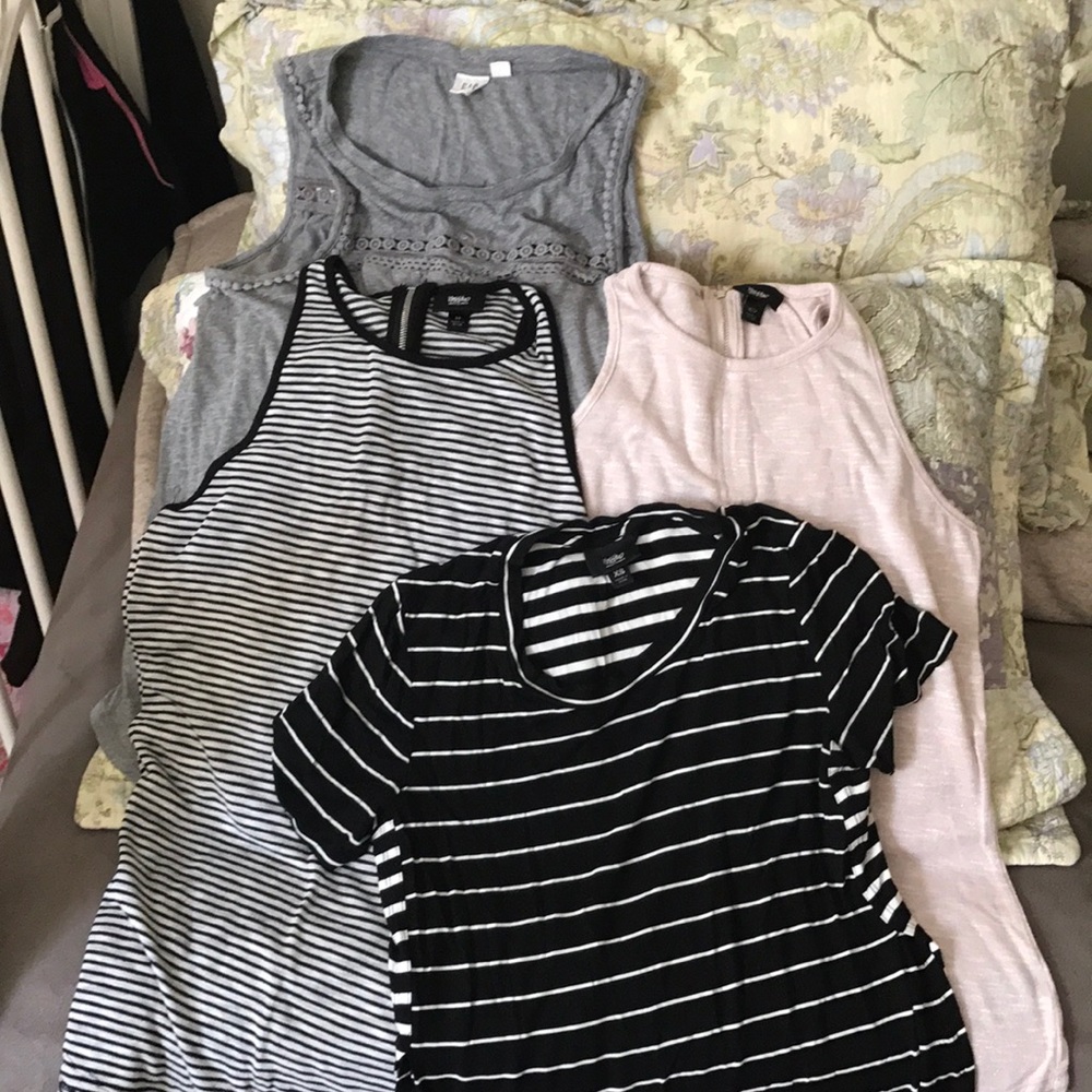 Lot of 4 great tops! Sz xsmall/small EUC!
